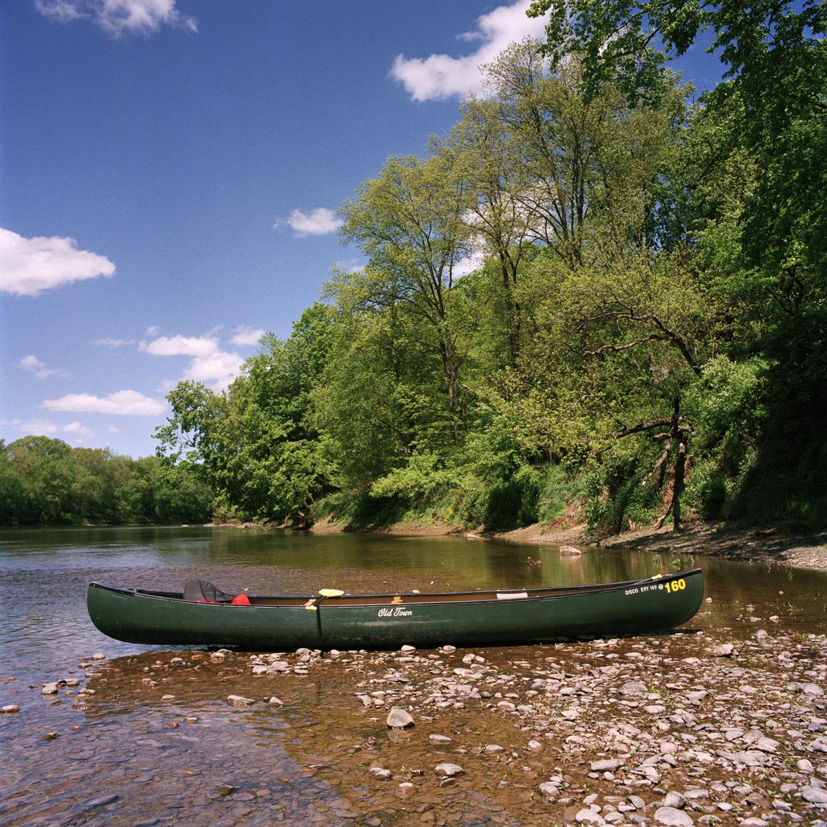 Canoe in River, Delaware Water Gap National Recreation Area, NJ