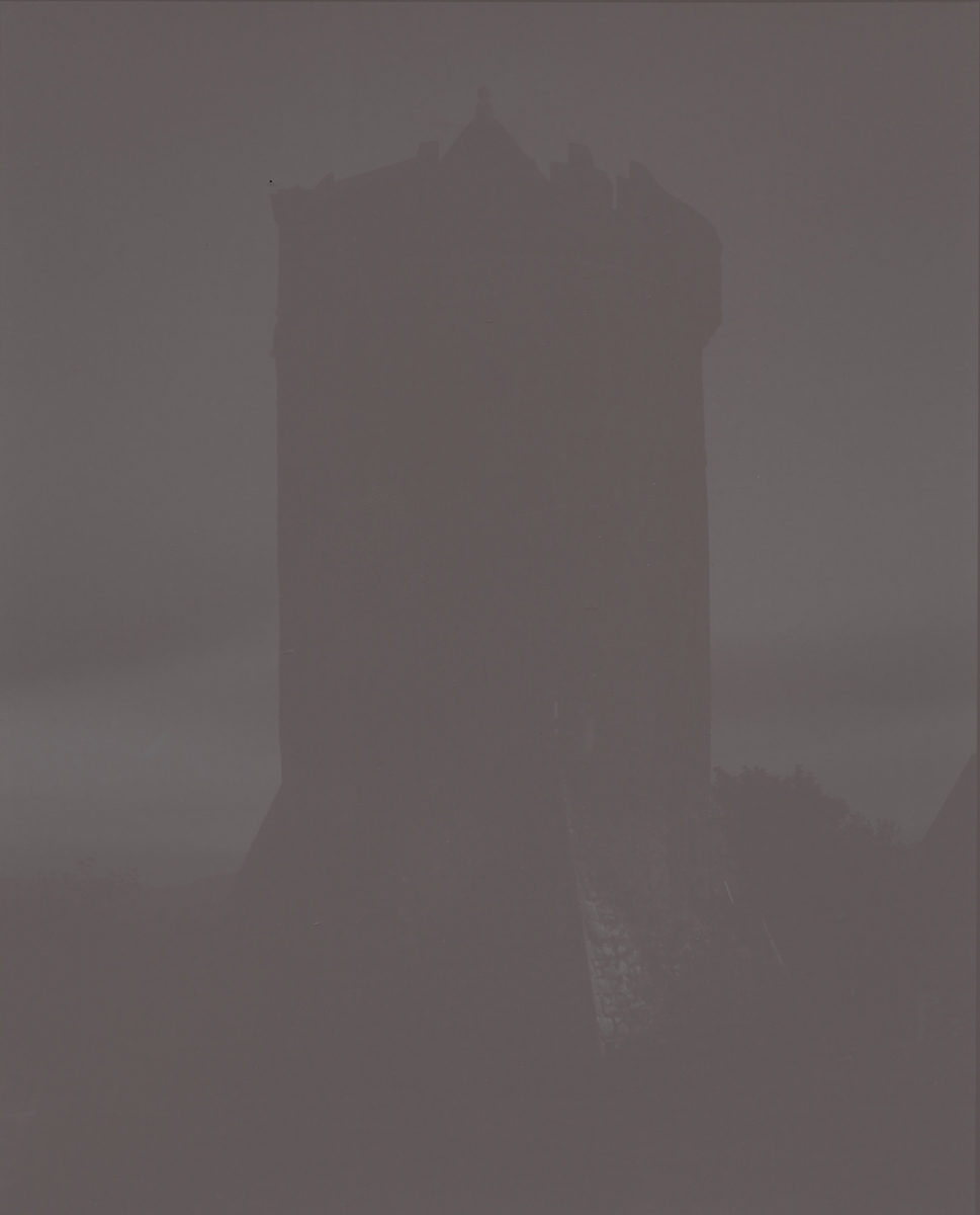 16th century tower at night, my Ireland, 2012 8 x 10 Disappearing Photograph on Gelatin Silver Paper, Two weeks later