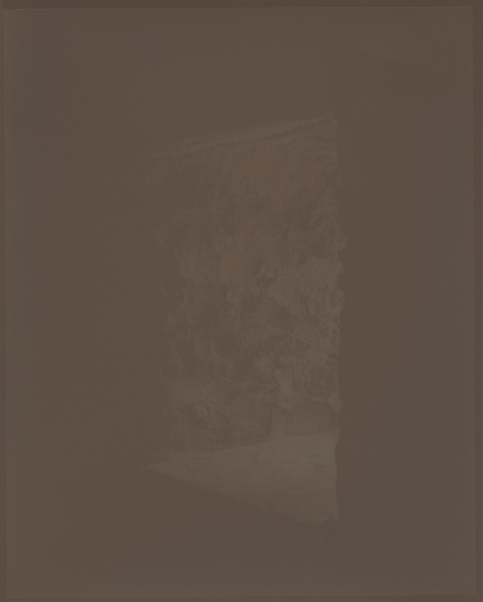 Stone window in a cold building, cold Ireland 2012 8 x 10 Disappearing Photograph on Gelatin Silver Paper, First Exposure