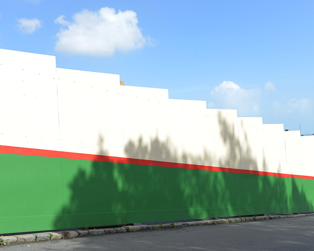 R.G Falla construction wall, St Peter Port, Guernsey