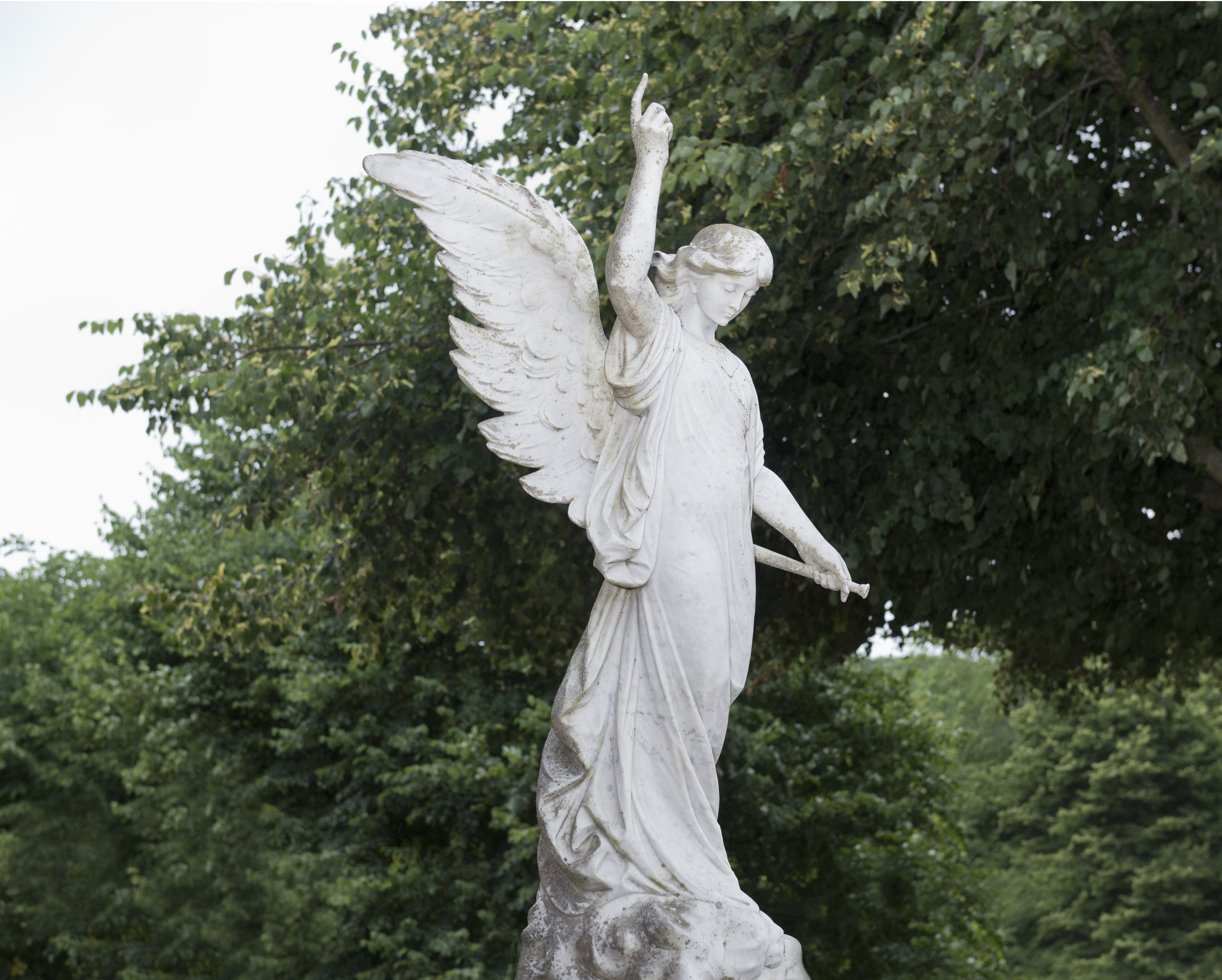 Statue, St Brelade Churchyard, Jersey