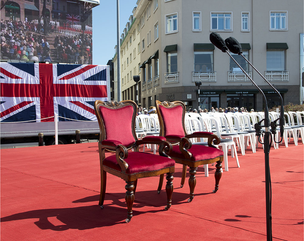 Dais, Liberation Square, St Helier, Liberation Day