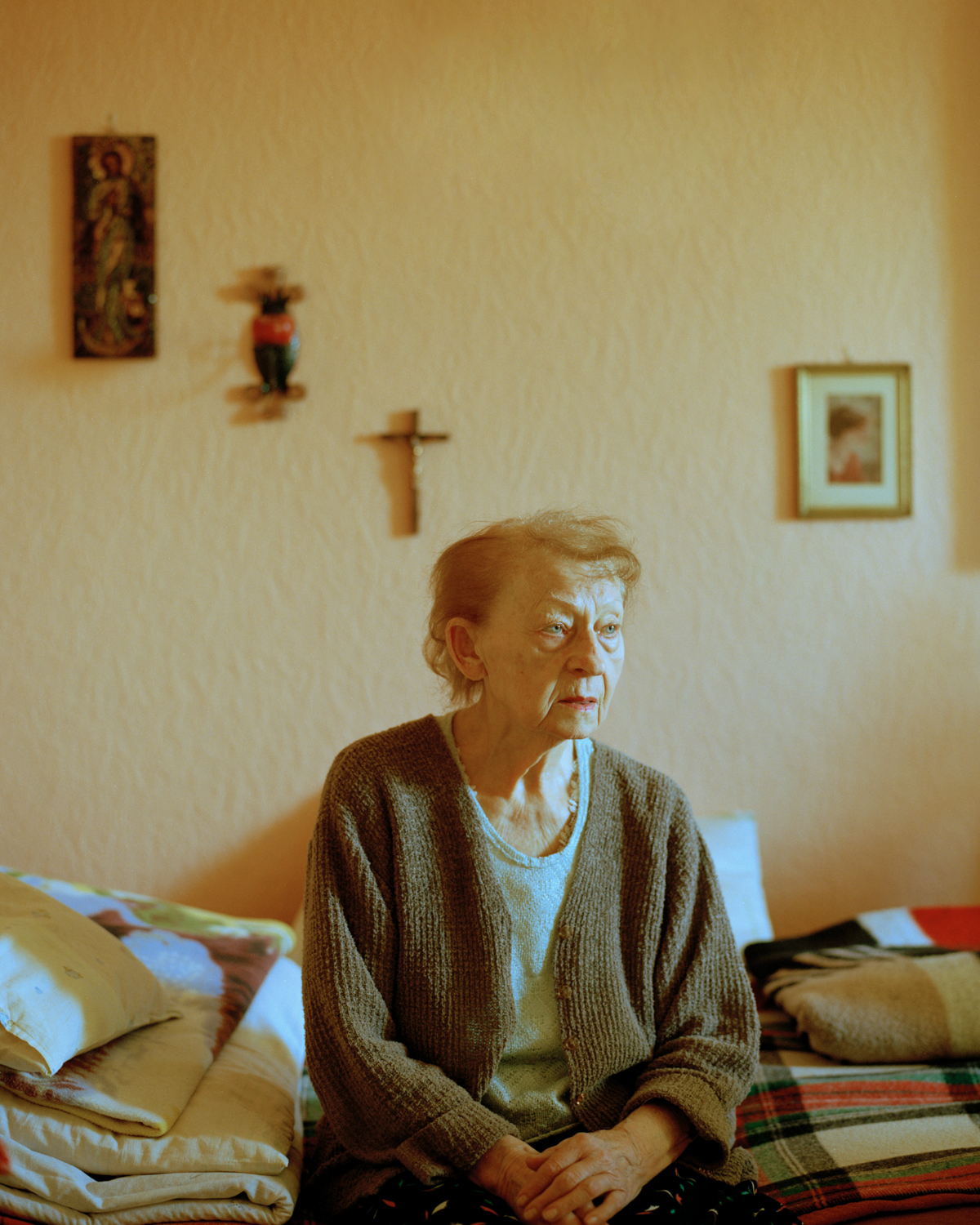 Grandmother in her bedroom, April 2012, Krakow, Lesser Poland