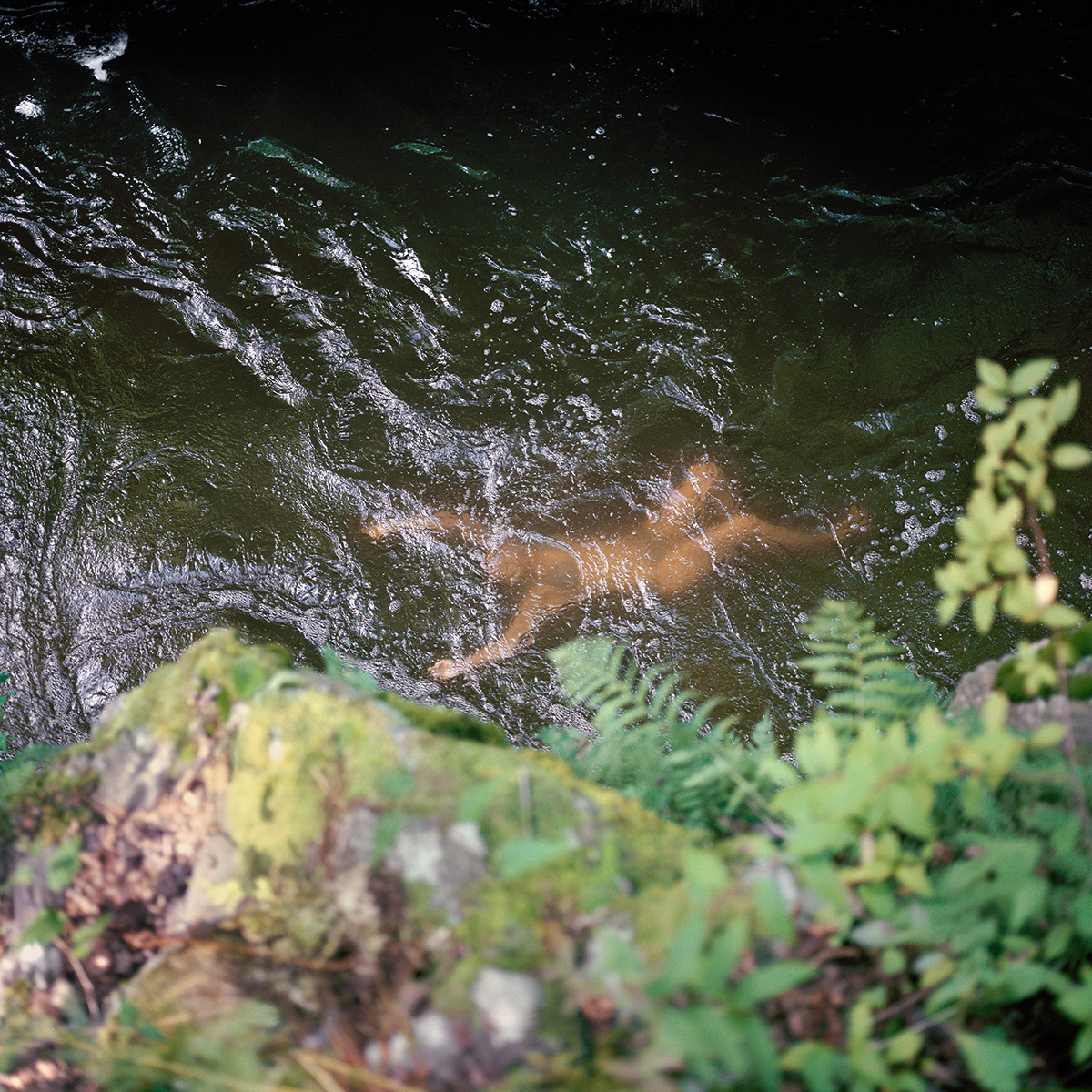 Vanessa at a swimming hole in Wassaic.